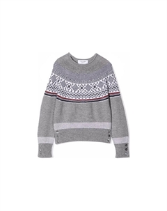 Детский свитер, светло-серый Thom browne