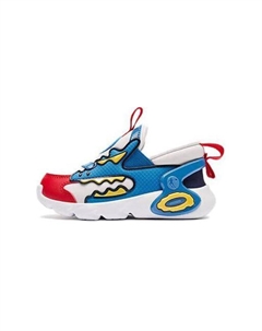 Детские противоскользящие легкие пинетки синий белый красный, Нежно-голубой/полумесяц Qiaodan