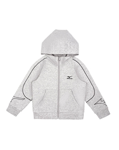 Детская толстовка, светло-серая Mizuno