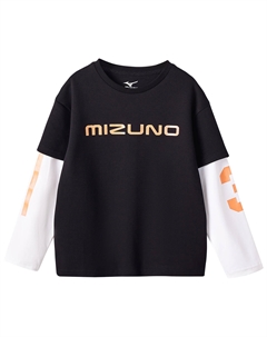 Свитшот школьный, черный Mizuno