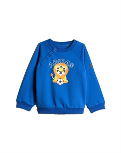 Детский спортивный костюм, комплект (синяя футболка + серые брюки) Adidas