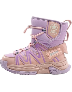 Детские зимние сапоги розово-фиолетовые Jeep