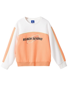 Свитшот школьный, неоново-зеленый Mizuno