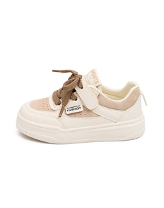 Детские скейтерские кроссовки Low-Top, бежево-розовые Budding