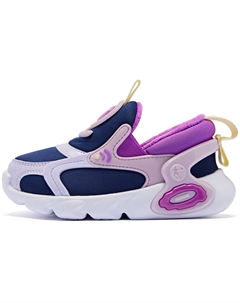 Скользоустойчивые противоударные низкие детские ботиночки Спокойный голубой туманный фиолетовый, Безмятежный голубой туманный фиолетовый Qiaodan