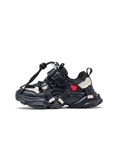 Скользоустойчивые, износостойкие, дышащие поддерживающие повседневные детские туфли Black/Khaki Kids' Snoopy