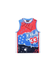 Футболка майка с полной запечаткой для детей Fila kids