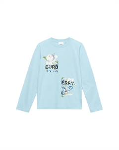 Футболка FW22 Розовая Голубая Детская Burberry