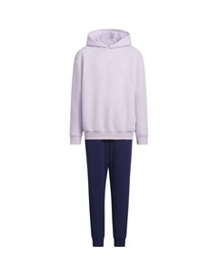Повседневный спортивный костюм JK KN FZHD для подростков, Светло-фиолетовый+Темно-синий Adidas