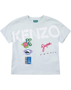 Детская футболка, светло-голубая Kenzo