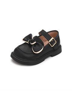 Антискользящие износостойкие низкие детские кожаные туфли Kids', цвет экрю Budding