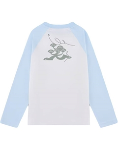 Футболка Dri Fit Sail White/Glacier Blue для детей 3-7 лет Nike