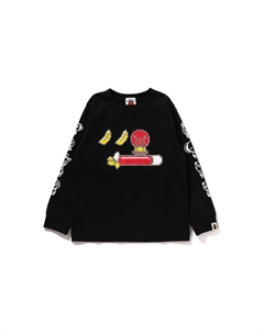 Длинный рукав футболка детская, зеленый GRX A bathing ape®