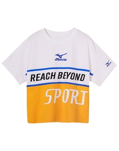 Футболка унисекс, золотая Mizuno