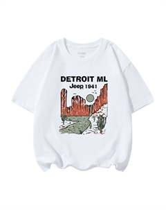 Футболка унисекс, абрикосовая Jeep