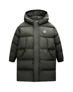 Куртка пуховая Ash Olive Green Kids', серый оливково-зеленый Converse