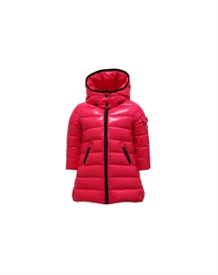 Детская утепленная куртка, розово-красная Moncler