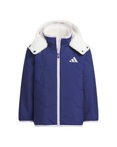 Детская утепленная куртка, синий Adidas