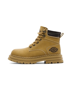 Скользоустойчивые противоударные износостойкие увеличивающие рост ботинки высокие Earth Yellow детские Dickies