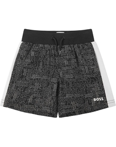 Повседневные шорты детские черные Hugo boss