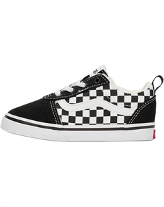 Детская износостойкая обувь низкая для малышей Black White Vans