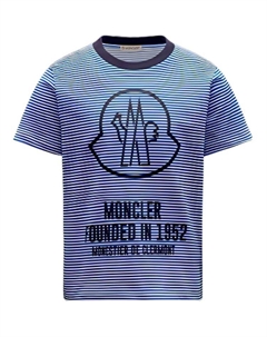 Детская футболка, синяя Moncler