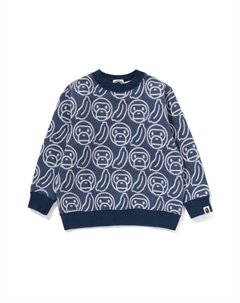 Свитшот для детей 3-7 лет, желтый YEX A bathing ape®