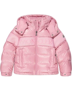 Детская утепленная куртка, розовая Moncler