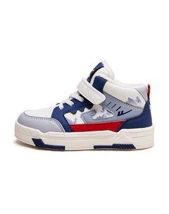 Противоскользящие, Износостойкие, Утепленные Высокие Детские Скейтбординговые Ботинки Бежевый Серый Синий Детские, Бежевый, Серый, Синий-С Флисовой Подкладкой Warrior