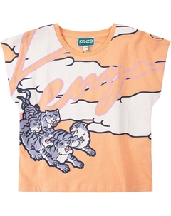 Футболка SS23 оранжевая детская Kenzo