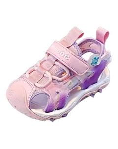 Антискользящие износостойкие детские сандалии розовые фиолетовые Kids', Розовый/Сиреневый Bobdog