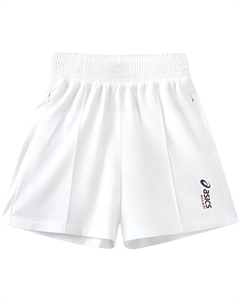 Шорты подростковые необработанные белые Asics