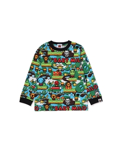 Длинный рукав футболка детская, разноцветная MLX A bathing ape®