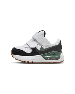 Кроссовки Air Max SYSTM Low Top для малышей, цвет Vintage Green/Black/Light Yellow Green Nike