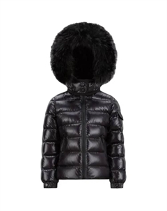 Пуховик черный детский Moncler
