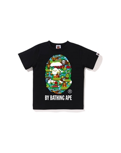 Детская футболка, черная BKX A bathing ape®