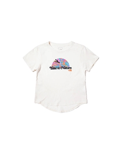 Футболка для детей, экрю The north face