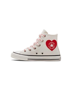 Chuck Taylor All Star Высокие Кроссовки из Хлопка Белый Красный Детские Converse