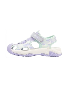 Антискользящие износостойкие детские сандалии серо-фиолетовые для детей 3-7 лет Xtep