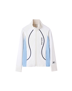 Куртки Пальто Экрю Детская Mizuno