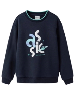 Спортивная толстовка для подростков, темно-синяя Asics