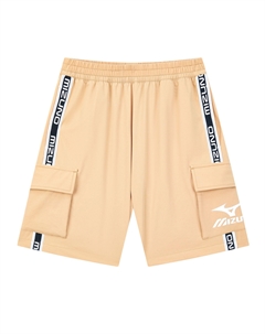 Детские шорты горчичного цвета Mizuno