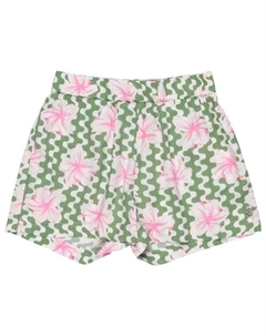 Детские шорты синего цвета с эффектом морского дна, Basil Party Waves Roxy