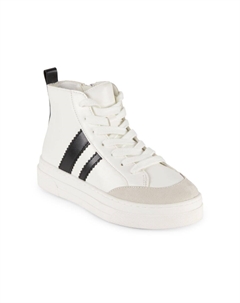 Высокие кроссовки на платформе с полосками для девочек, белый Steve madden