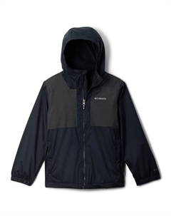 Дождевик с флисовой подкладкой Rainy Trails II для мальчиков, Black/Black Slub Columbia