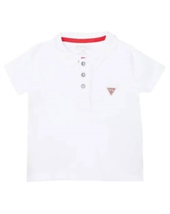 Футболка поло Regular fit, белый Guess