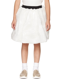 Детская белая юбка-пузырь Crlnbsmns