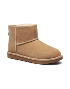 Кожаные зимние ботинки classic mini ii, бежевый Ugg