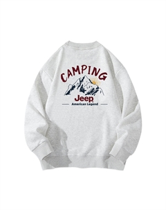 Унисекс худи, ворсистый серый микс (с флисовой подкладкой) Jeep