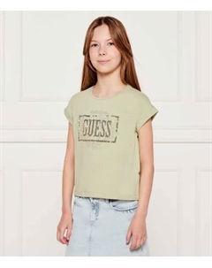 Футболка Regular fit, зеленый Guess